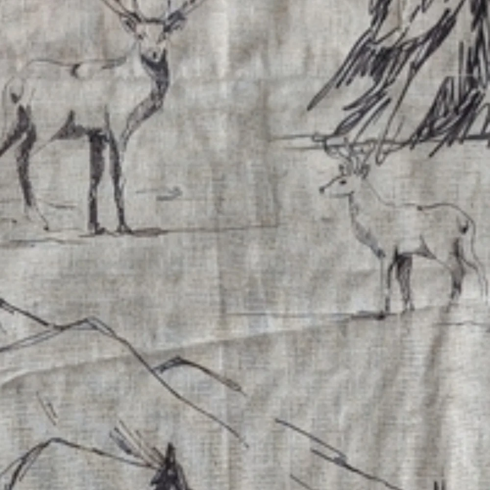 NWT Pottery Barn Rustic Forest 100% Cotton Shower Curtain 72×72" - Picture 10 of 12